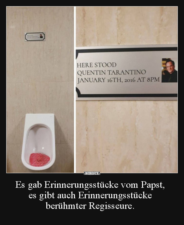 Es gab Erinnerungsstücke vom Papst, es gibt auch.. - Lustige Bilder | DEBESTE.de