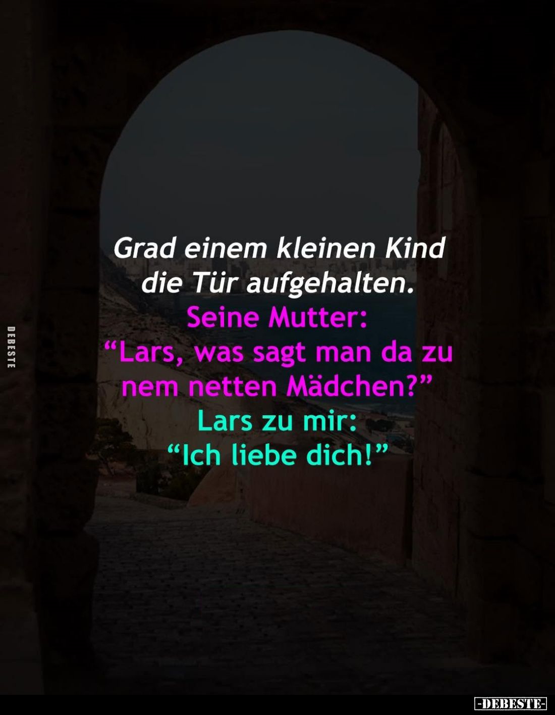 Grad einem kleinen Kind die Tür aufgehalten... - Lustige Bilder | DEBESTE.de