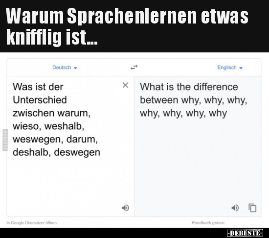 Warum Sprachenlernen etwas knifflig ist... - Lustige Bilder | DEBESTE.de