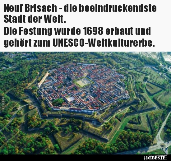 Neuf Brisach - die beeindruckendste Stadt der Welt... - Lustige Bilder | DEBESTE.de