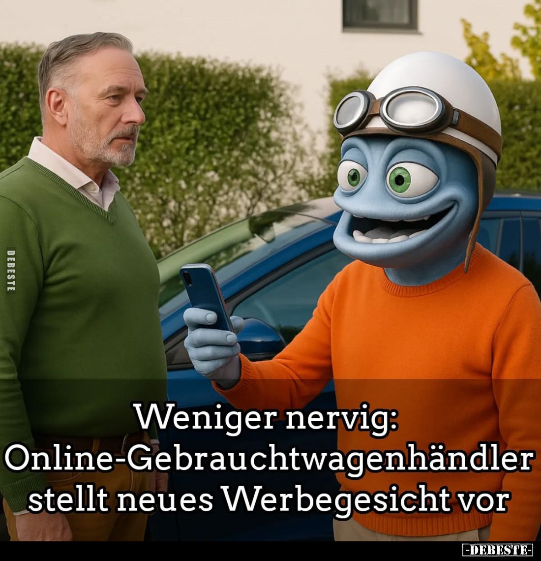Weniger nervig: Online-Gebrauchtwagenhändler stellt neues Werbegesicht vor.