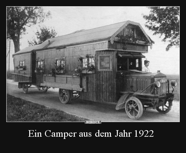 Ein Camper aus dem Jahr 1922.. - Lustige Bilder | DEBESTE.de