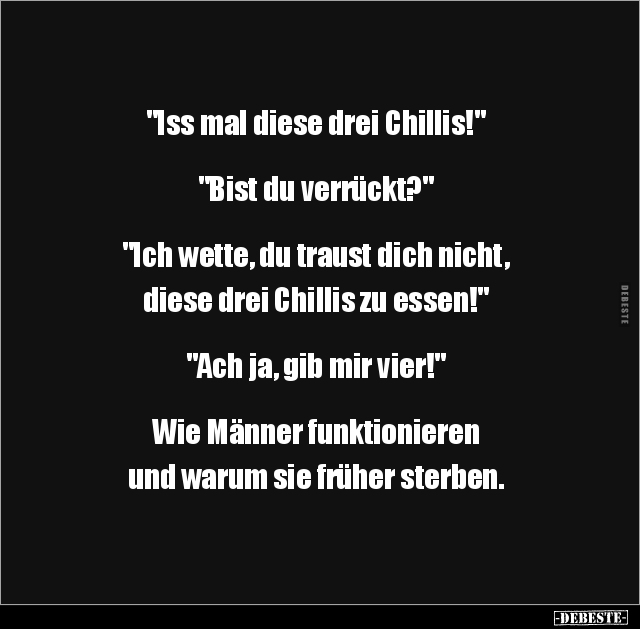 "Iss mal diese drei Chillis!".. - Lustige Bilder | DEBESTE.de