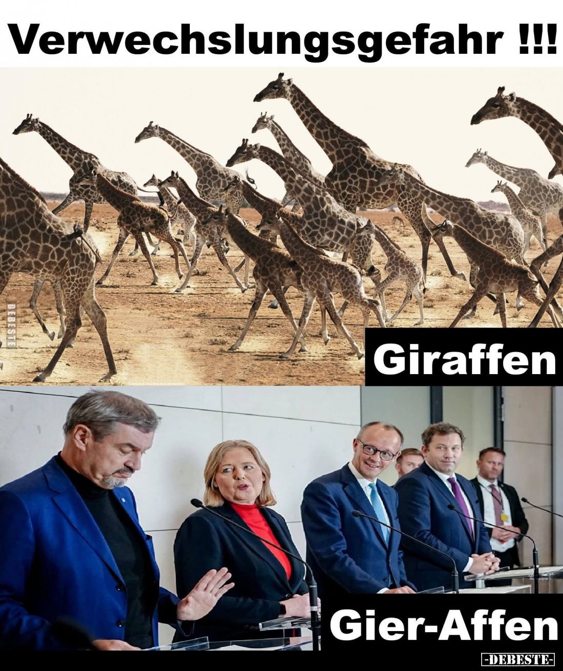 Verwechslungsgefahr: Giraffen vs Gier-Affen... - Lustige Bilder | DEBESTE.de