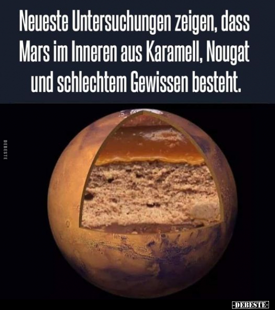 Neueste Untersuchungen zeigen, dass Mars im Inneren aus.. - Lustige Bilder | DEBESTE.de