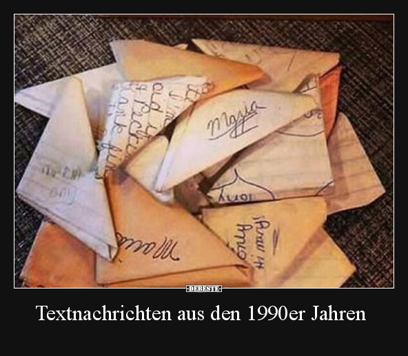 Textnachrichten aus den 1990er Jahren.. - Lustige Bilder | DEBESTE.de