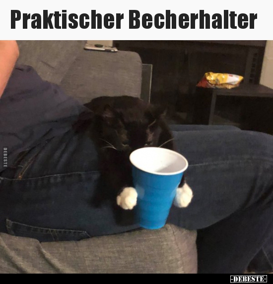 Praktischer Becherhalter.. - Lustige Bilder | DEBESTE.de