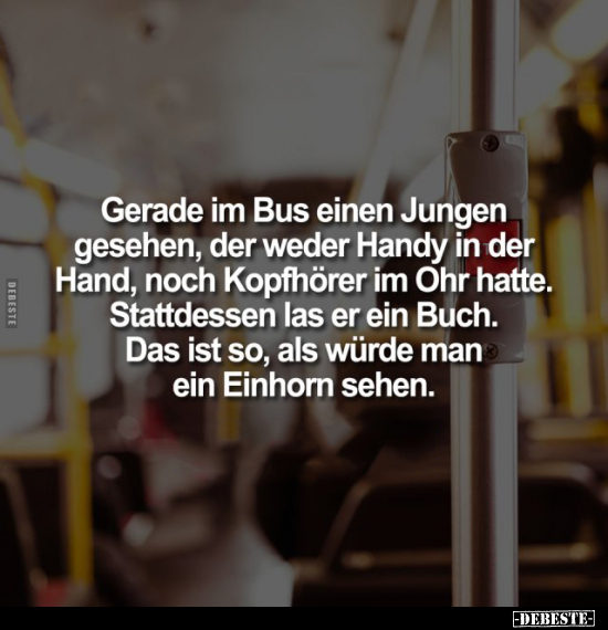 Gerade im Bus einen Jungen gesehen.. - Lustige Bilder | DEBESTE.de