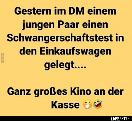 Gestern im DM einem jungen Paar einen..