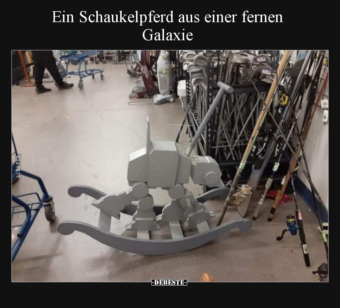 Ein Schaukelpferd aus einer fernen Galaxie