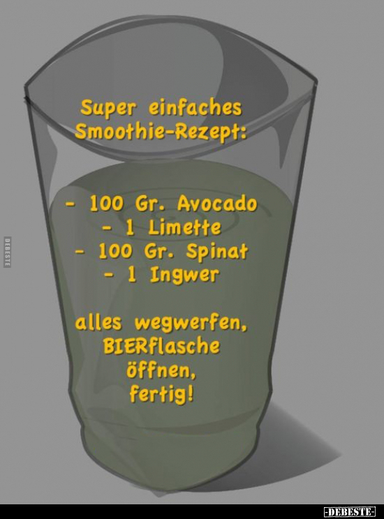 Super einfaches Smoothie-Rezept.. - Lustige Bilder | DEBESTE.de