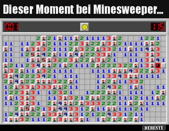 Dieser Moment bei Minesweeper... - Lustige Bilder | DEBESTE.de