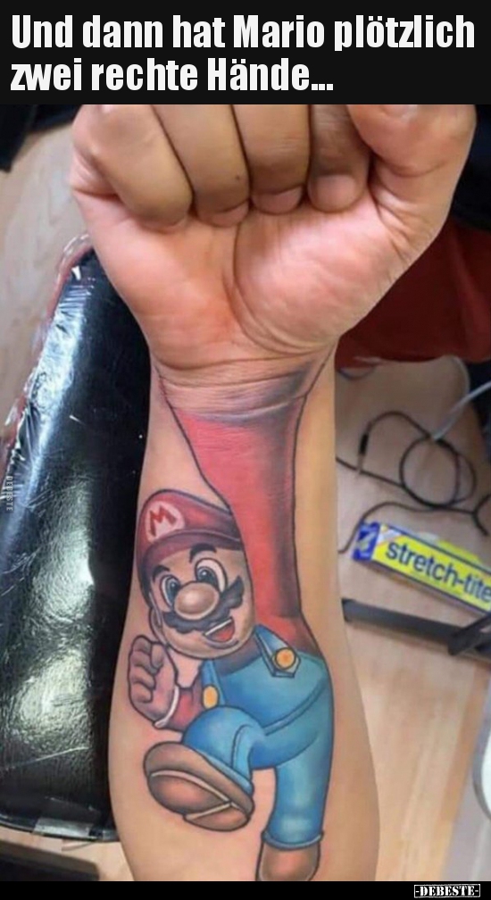 Und dann hat Mario plötzlich zwei rechte Hände... - Lustige Bilder | DEBESTE.de