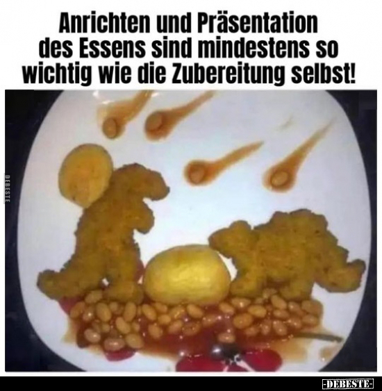 Anrichten und Präsentation des Essens sind mindestens so wichtig wie die Zubereitung selbst!