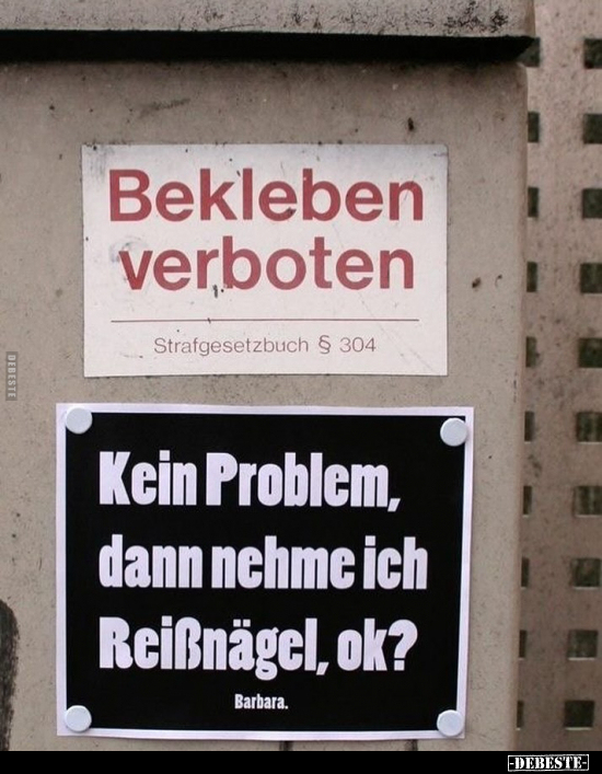Bekleben verboten.. - Lustige Bilder | DEBESTE.de