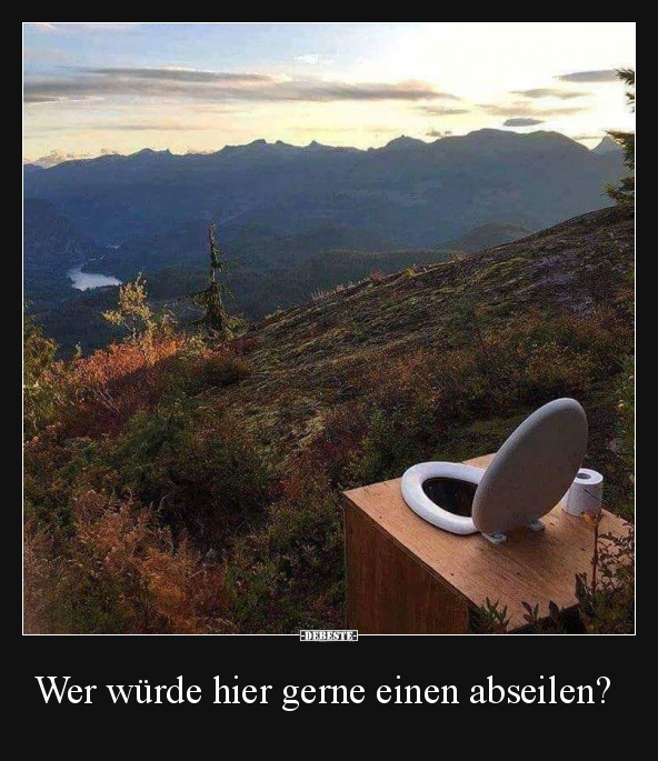 Wer würde hier gerne einen abseilen?