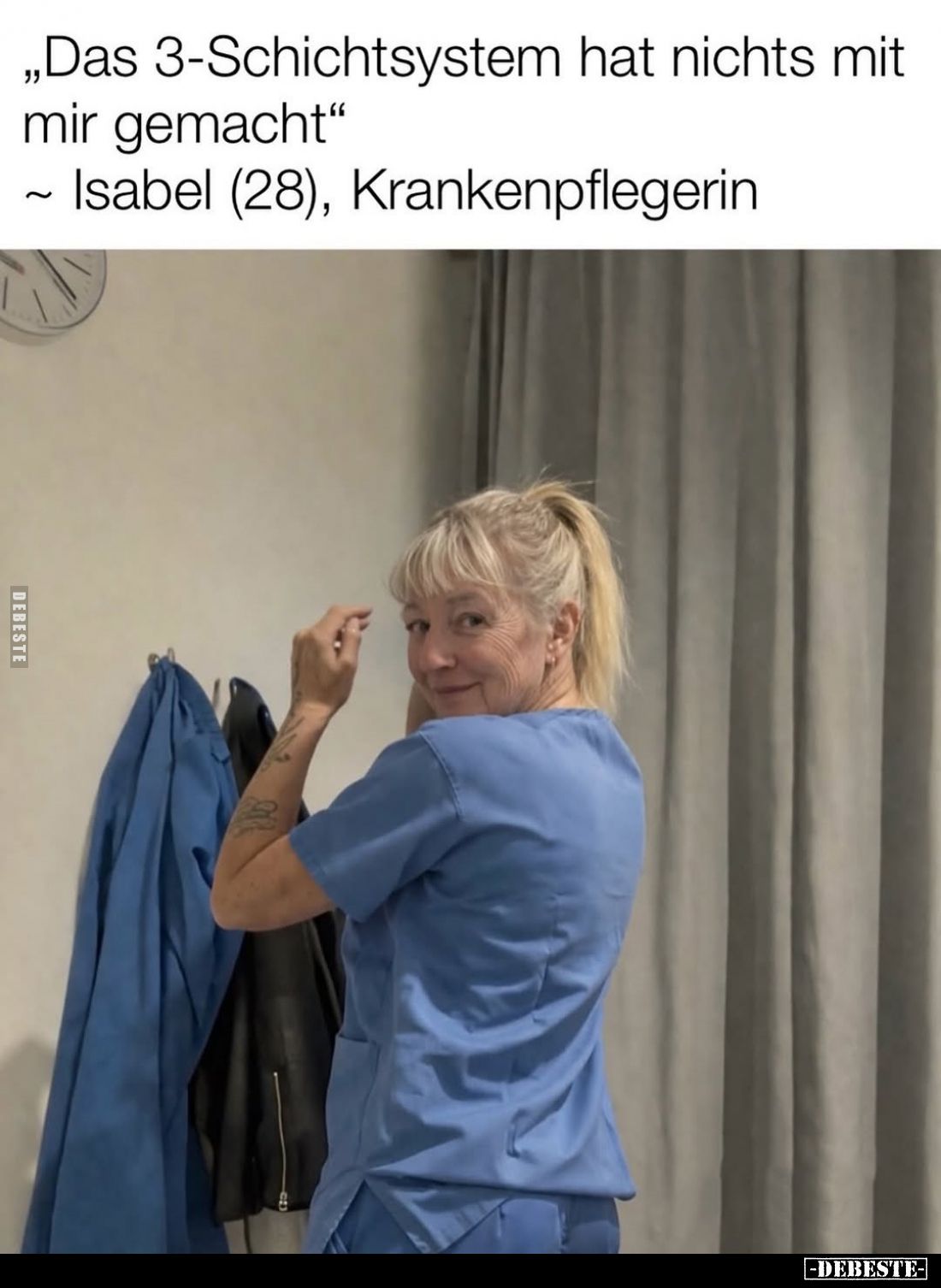 „Das 3-Schichtsystem hat nichts mit mir gemacht"
~ Isabel (28), Krankenpflegerin