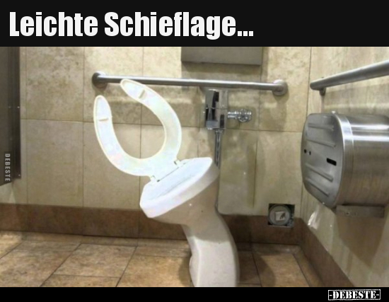 Leichte Schieflage...