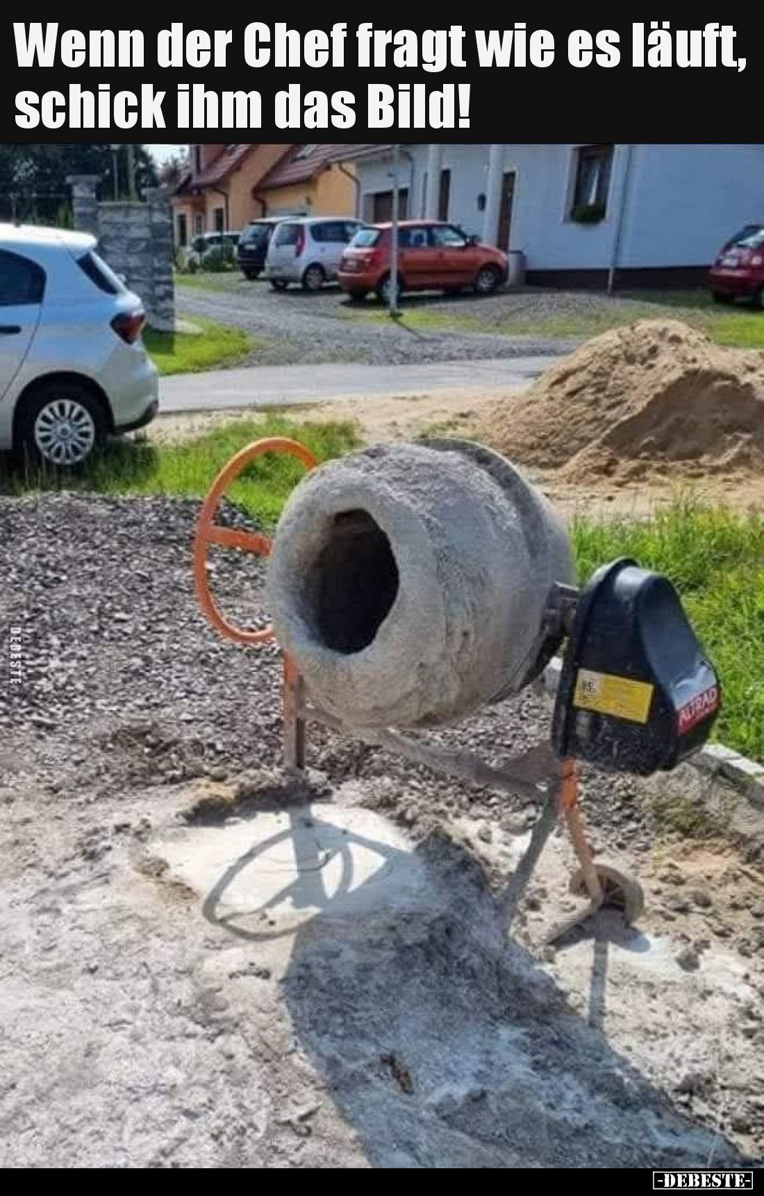 Wenn der Chef fragt wie es läuft, schick ihm das Bild!