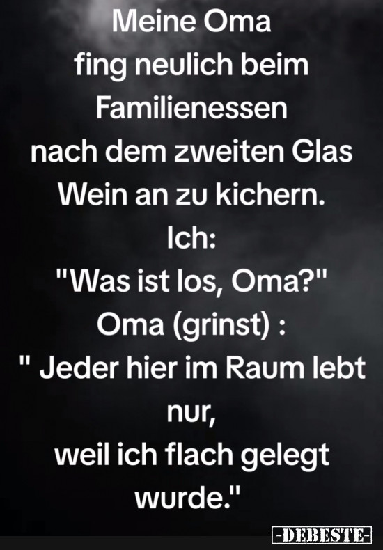 Spruch von Oma - Lustige Bilder | DEBESTE.de