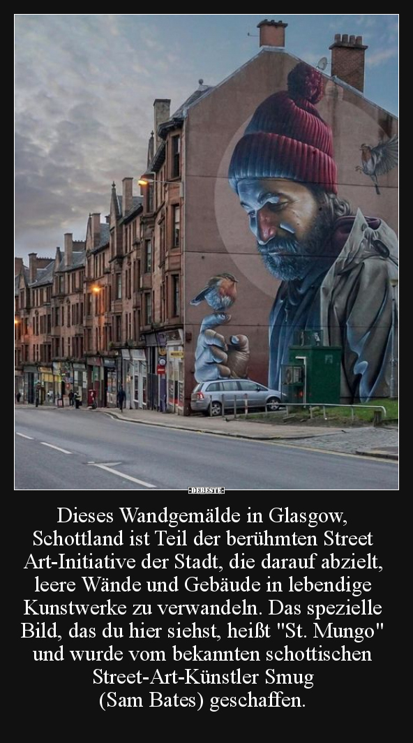 Dieses Wandgemälde in Glasgow, Schottland.. - Lustige Bilder | DEBESTE.de