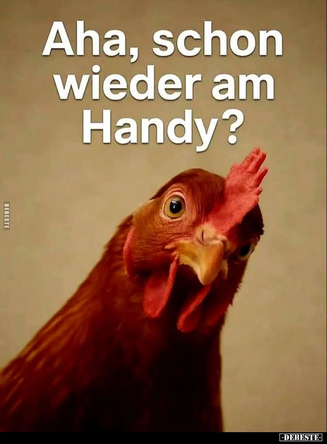 Aha, schon wieder am Handy?
