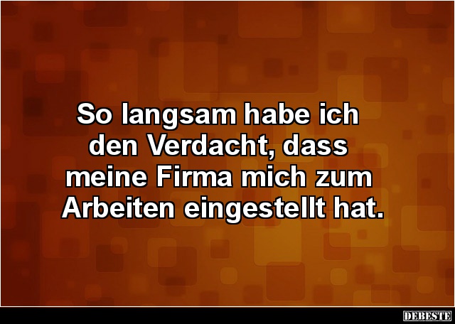 So langsam habe ich den Verdacht, dass meine Firma.. - Lustige Bilder | DEBESTE.de