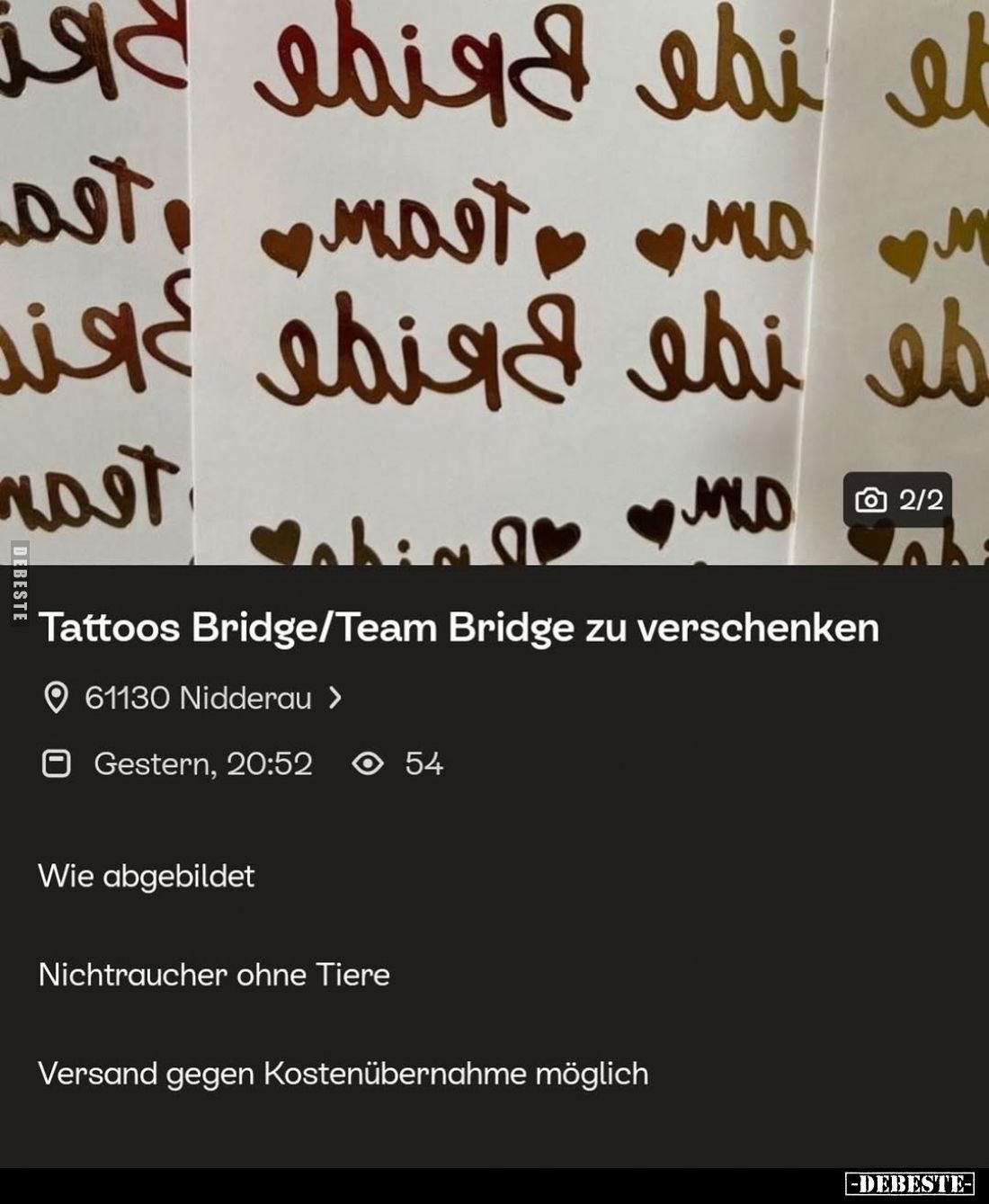 Nichtraucher ohne Tiere.