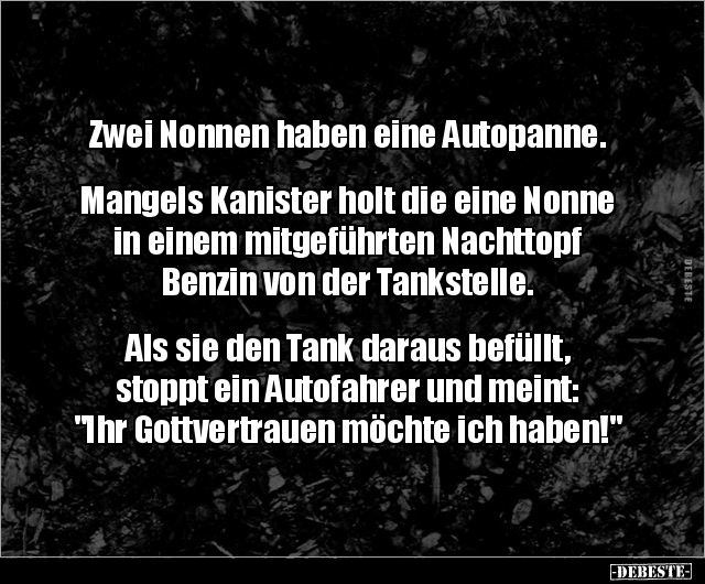 Zwei Nonnen haben eine Autopanne.. - Lustige Bilder | DEBESTE.de