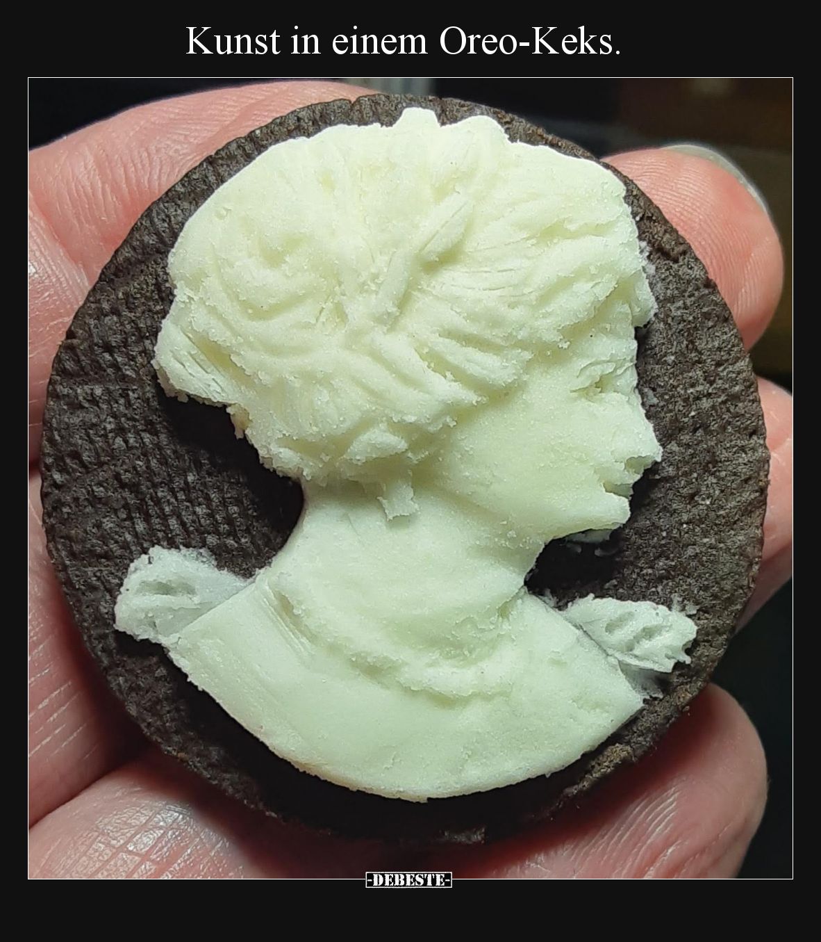 Kunst in einem Oreo-Keks... - Lustige Bilder | DEBESTE.de