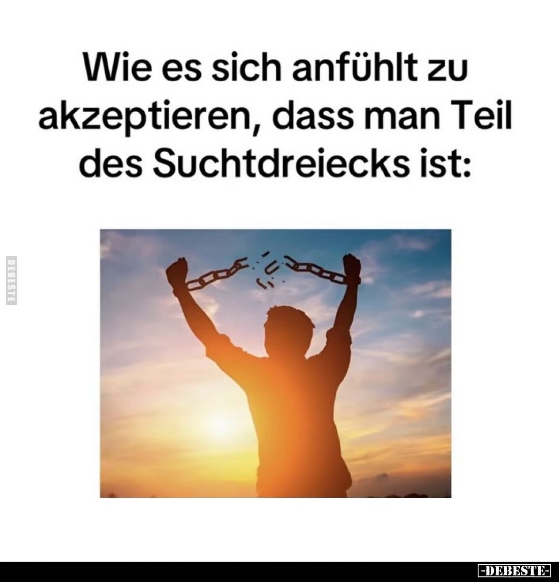 Wie es sich anfühlt zu akzeptieren, dass man Teil des Suchtdreiecks ist: