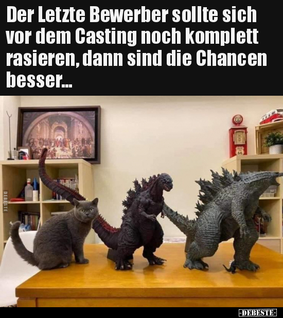 Der Letzte Bewerber sollte sich vor dem Casting noch.. - Lustige Bilder | DEBESTE.de
