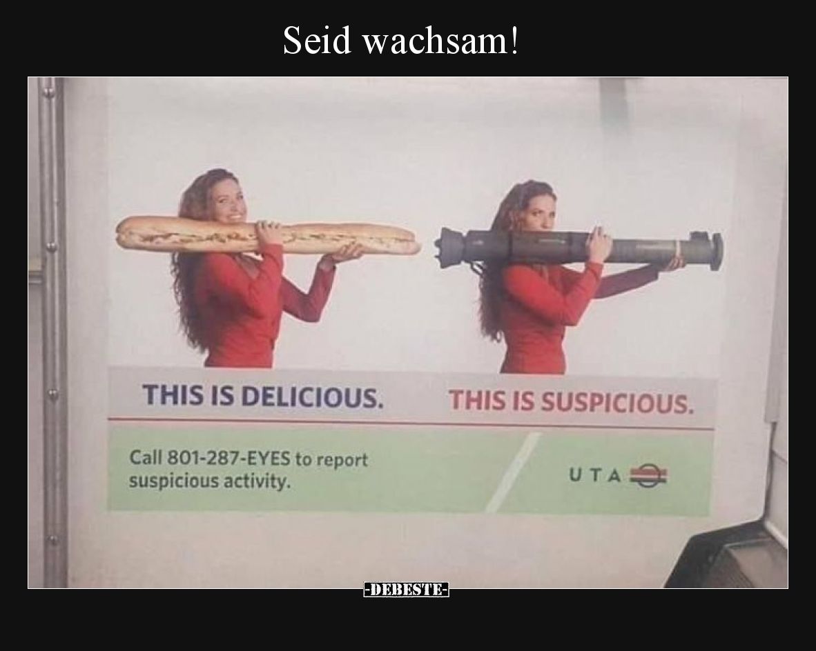 Seid wachsam!