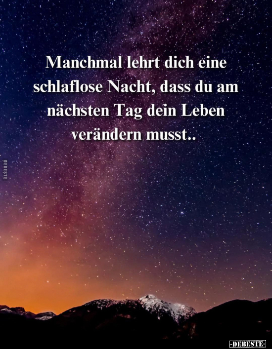 Manchmal lehrt dich eine schlaflose Nacht.. - Lustige Bilder | DEBESTE.de