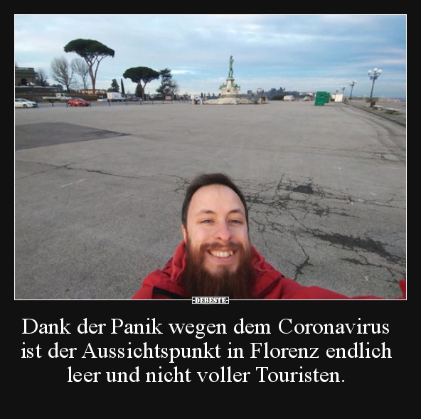 Dank der Panik wegen dem Coronavirus ist der.. - Lustige Bilder | DEBESTE.de