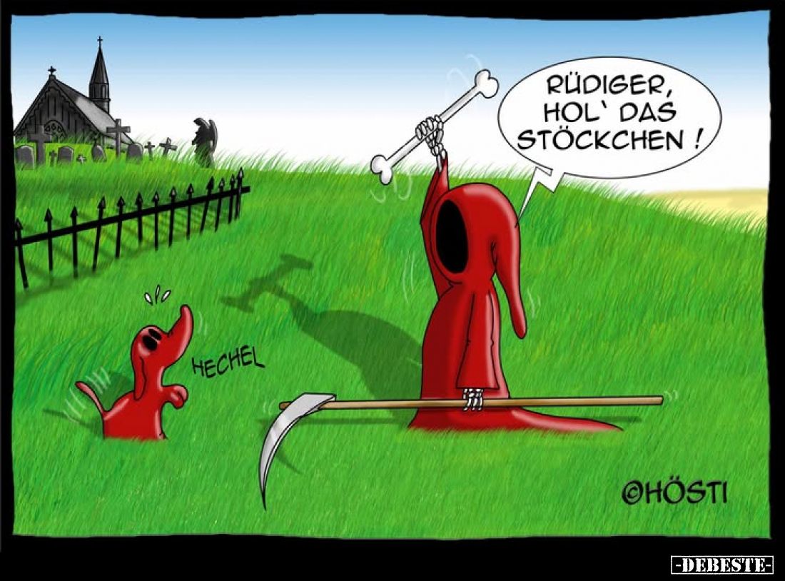 Rüdiger, hol' das Stöckchen!