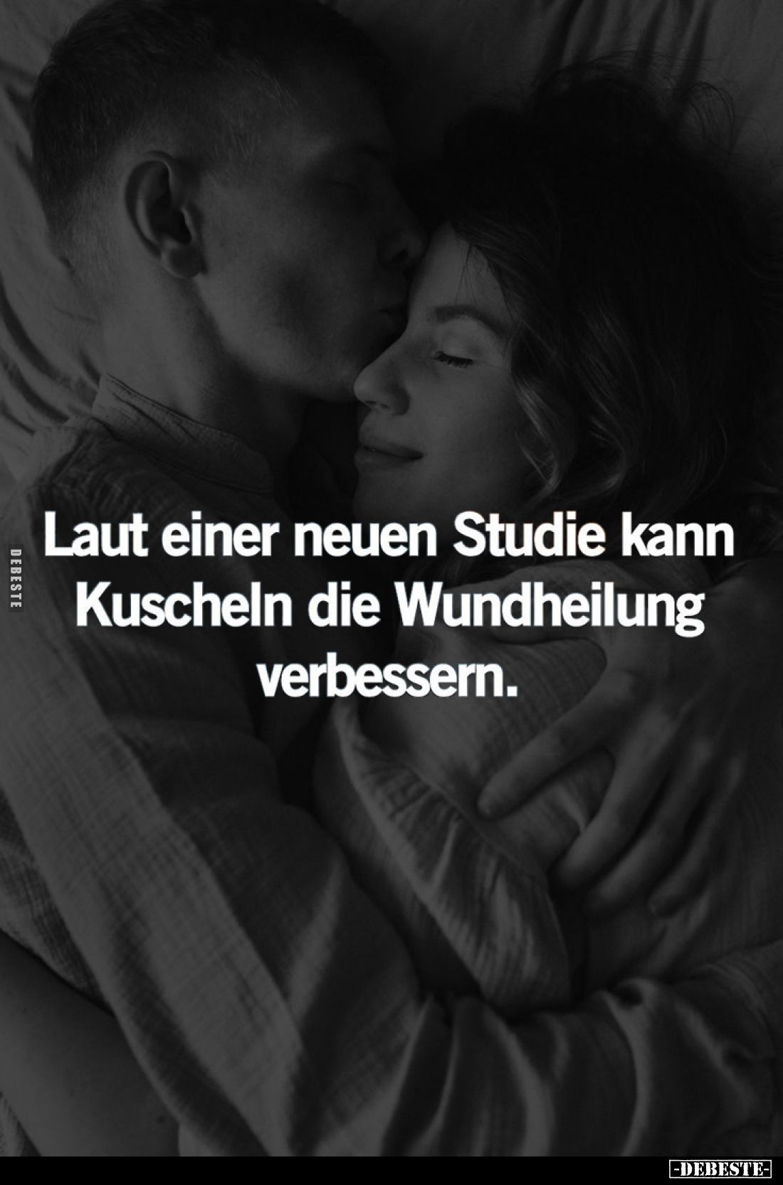 Laut einer neuen Studie kann Kuscheln die Wundheilung verbessern.