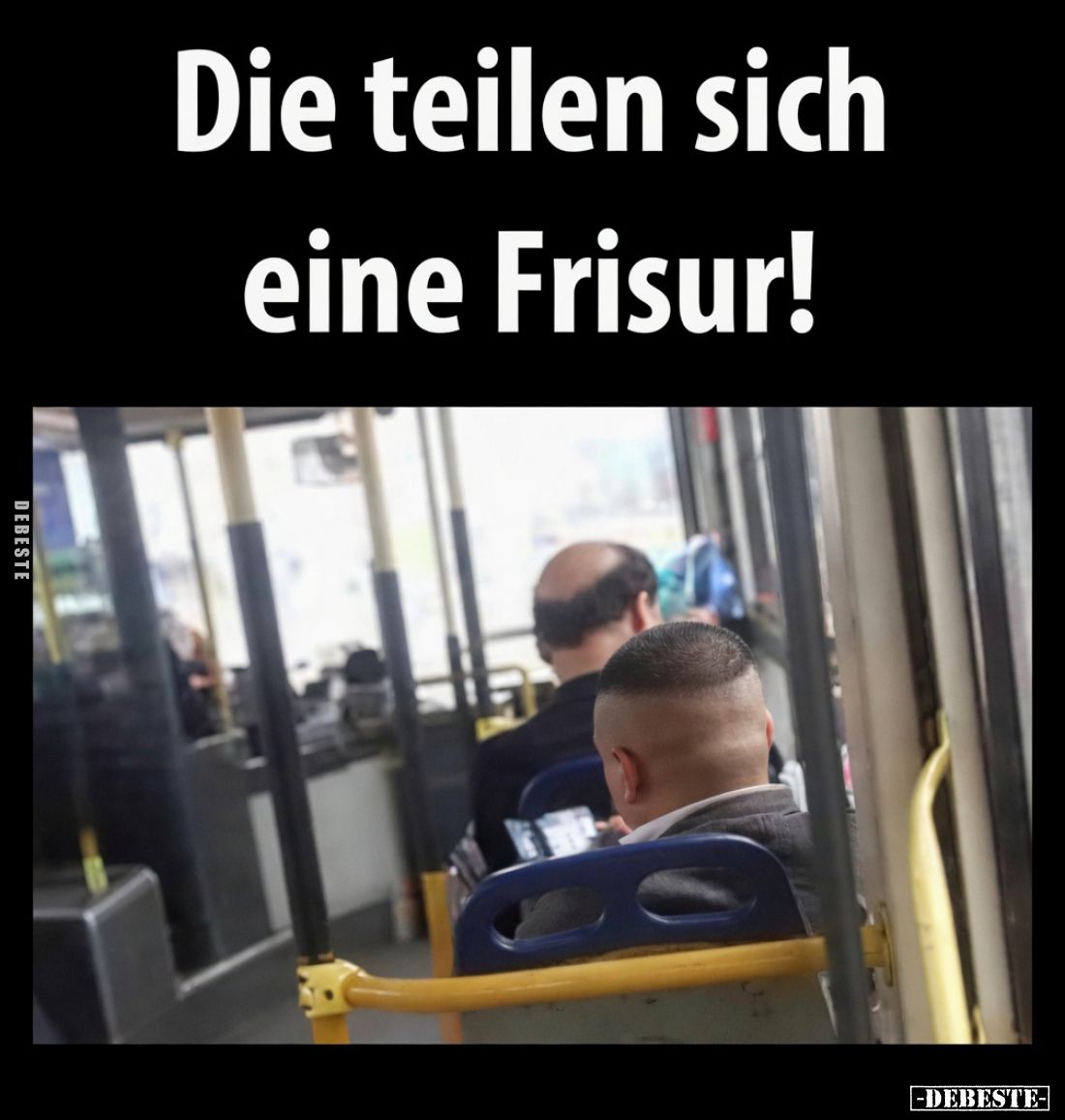 Die teilen sich eine Frisur!