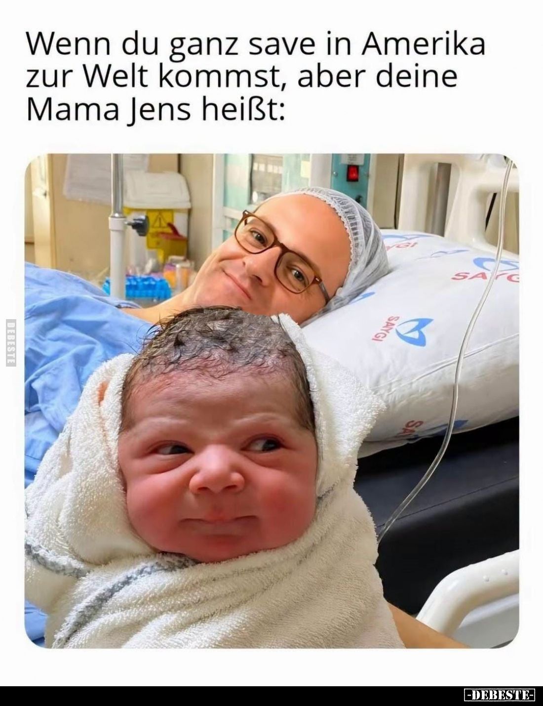 Wenn du ganz save in Amerika zur Welt kommst, aber deine Mama Jens heißt: