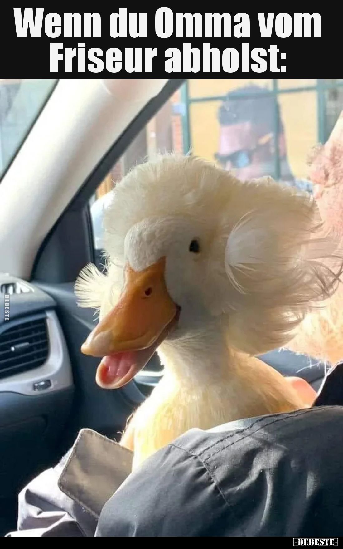 Wenn du Omma vom Friseur abholst.