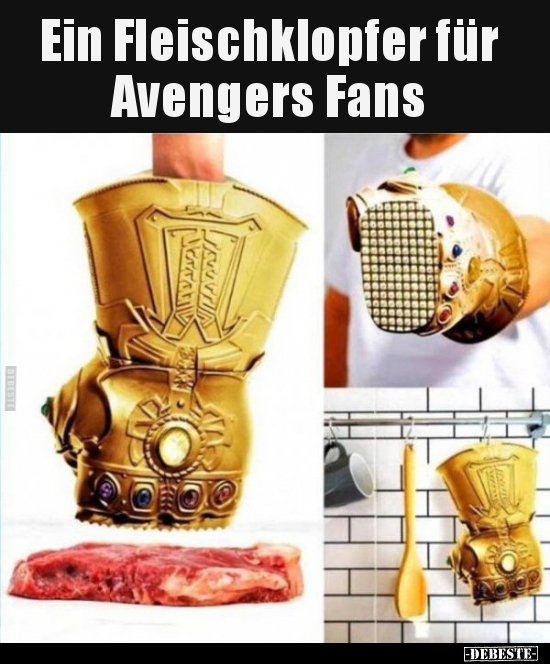 Ein Fleischklopfer für Avengers Fans.. - Lustige Bilder | DEBESTE.de