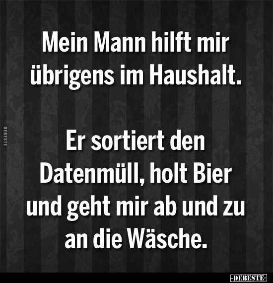 Mann, Haushalt, Bier, Wäsche