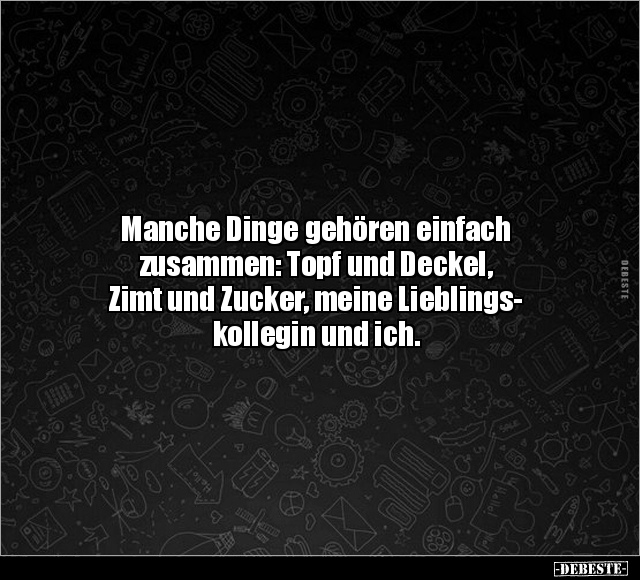 Manche Dinge gehören einfach zusammen: Topf und Deckel.. - Lustige Bilder | DEBESTE.de