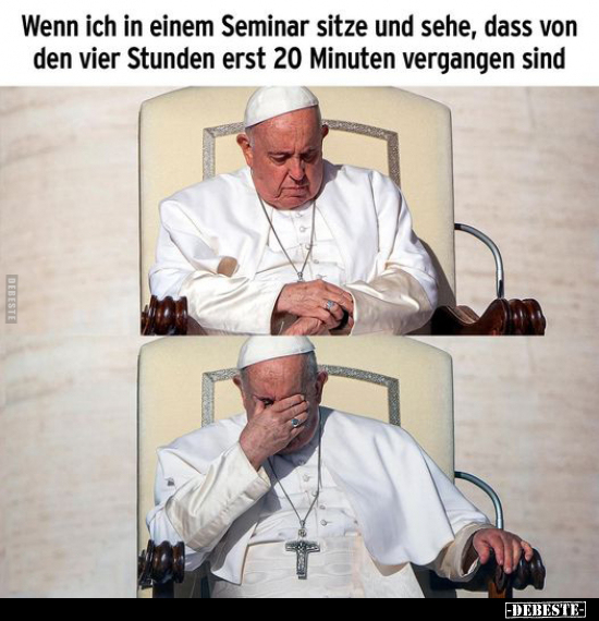 Wenn ich in einem Seminar sitze und sehe, dass von den vier.. - Lustige Bilder | DEBESTE.de