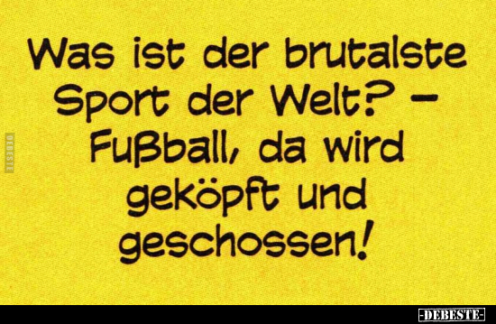 Was ist der brutalste Sport der Welt?.. - Lustige Bilder | DEBESTE.de
