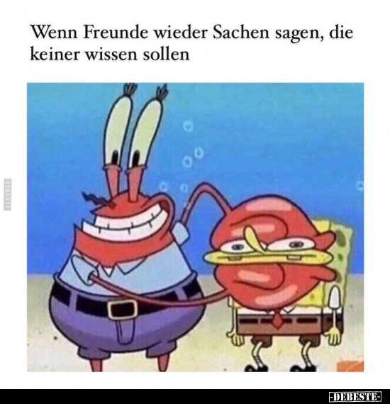 Wenn Freunde wieder Sachen sagen, die keiner wissen.. - Lustige Bilder | DEBESTE.de