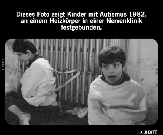 Dieses Foto zeigt Kinder mit Autismus 1982, an einem.. - Lustige Bilder | DEBESTE.de