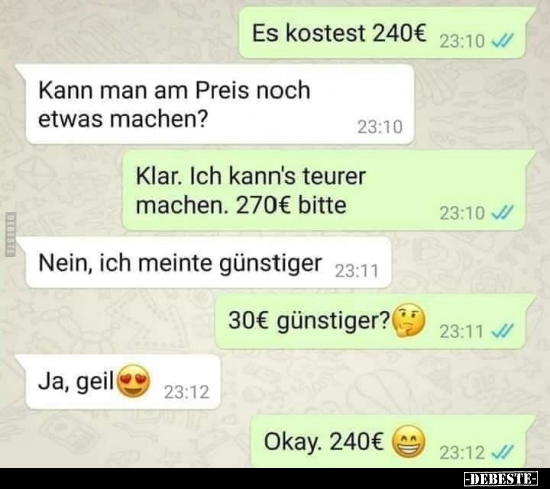 Es kostest 240€..