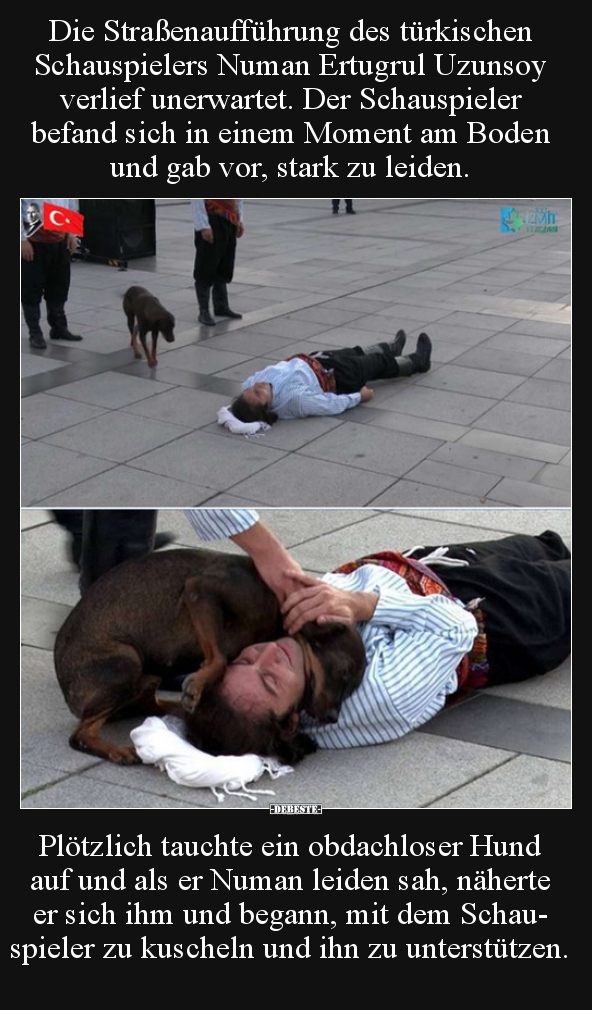 Die Straßenaufführung des türkischen Schauspielers Numan.. - Lustige Bilder | DEBESTE.de