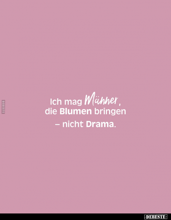 Lustige Bilder zum Thema: Männer, Blumen, Drama